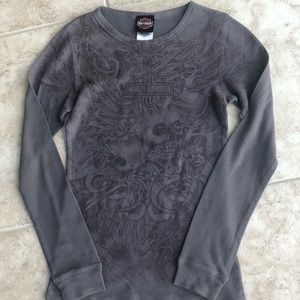 Harley Davidson long sleeve thermal top, women’s size medium
